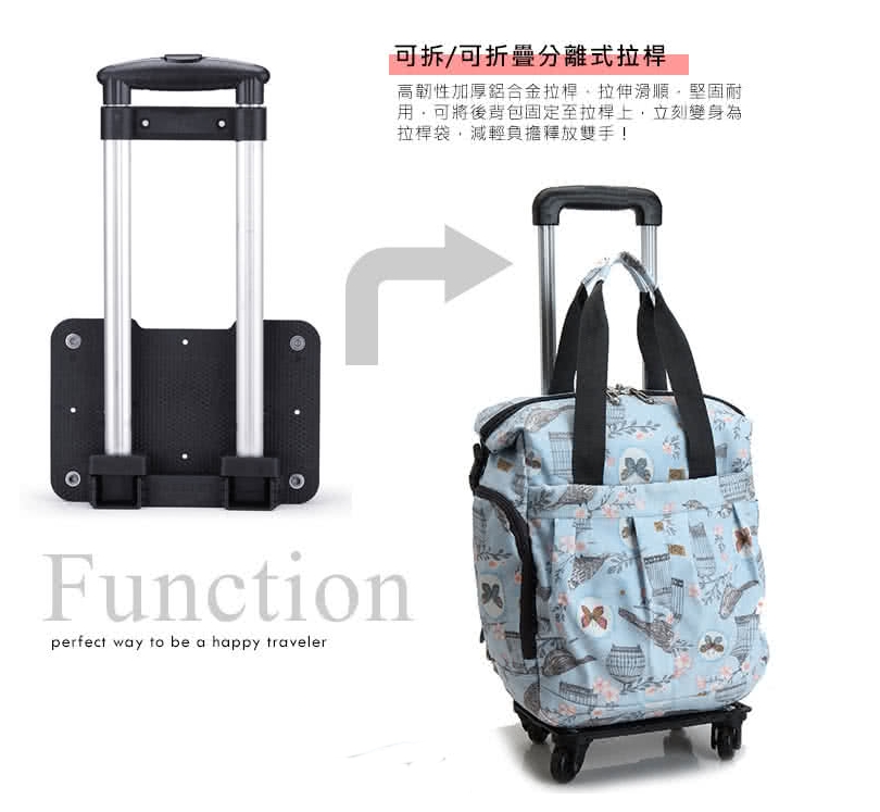 出遊神器 法國盒子 可拆式後背包 拉桿袋 Momo好物開箱部落格