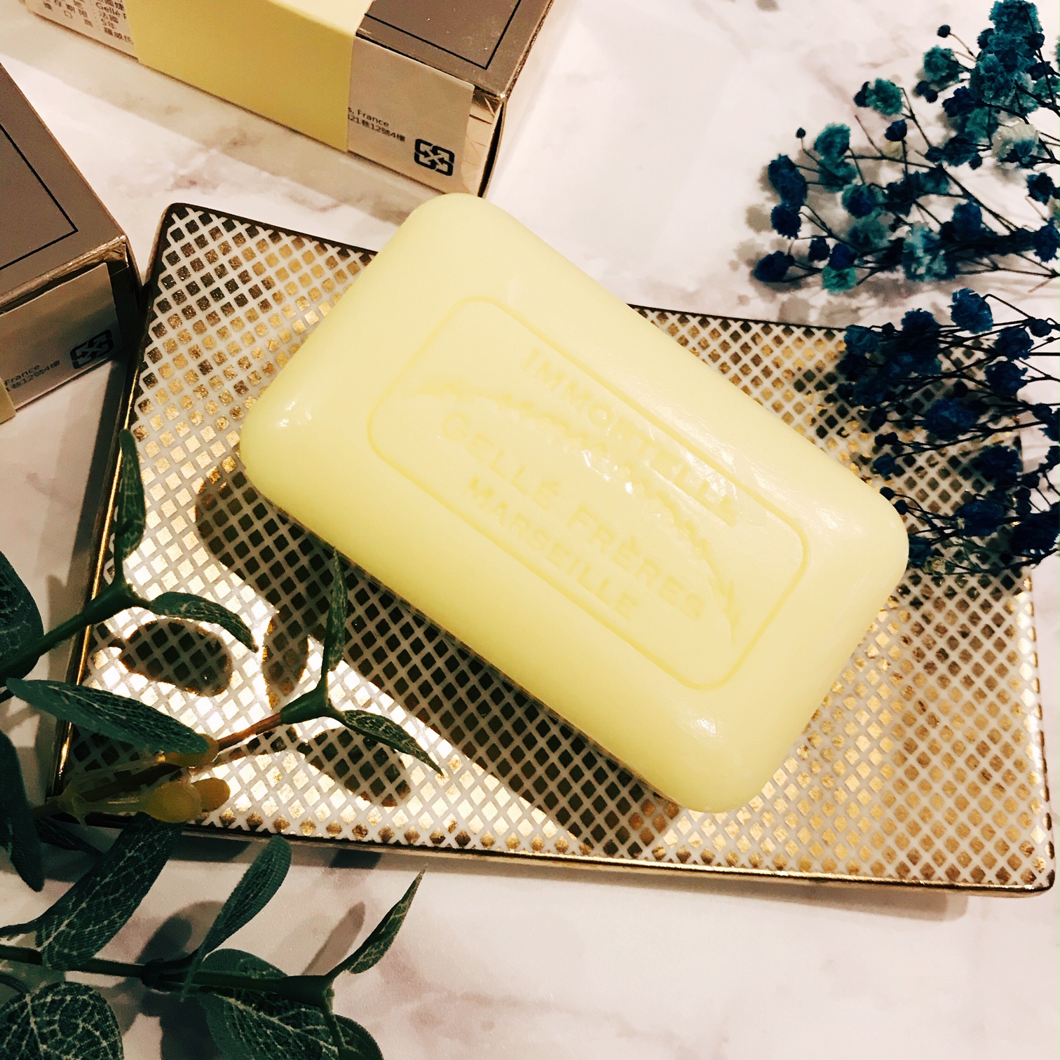 法國皇室御用gelle Freres婕珞芙蠟菊馬賽皂 蝦皮購物